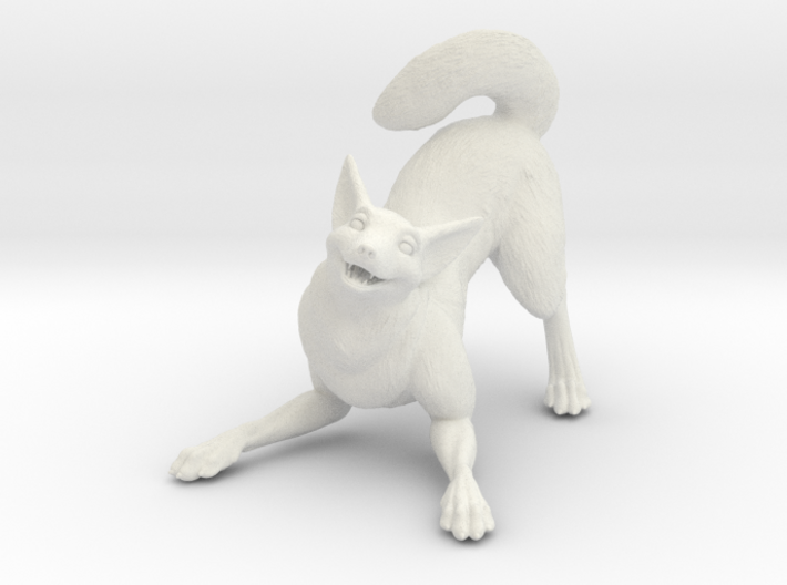 Playful Wolf 3d printed