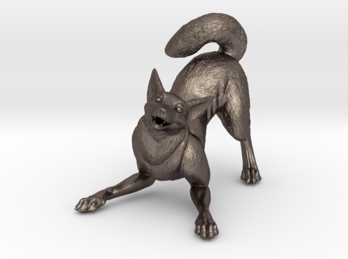 Playful Wolf 3d printed