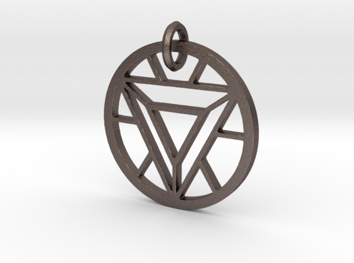 ArcReactor SilverTriangle (35mm) PENDANT 3d printed