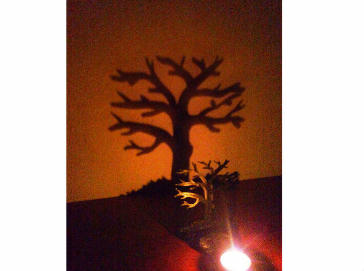 Tea light - tree 3d printed