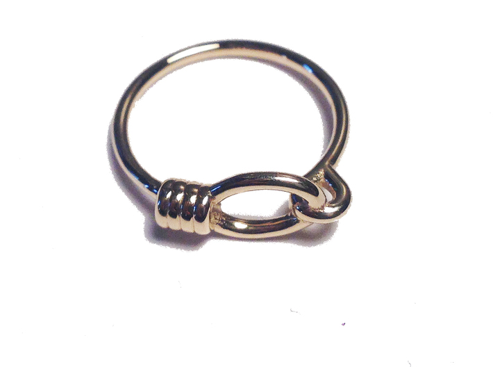Rope Chain Ring - Sz. 7 3d printed