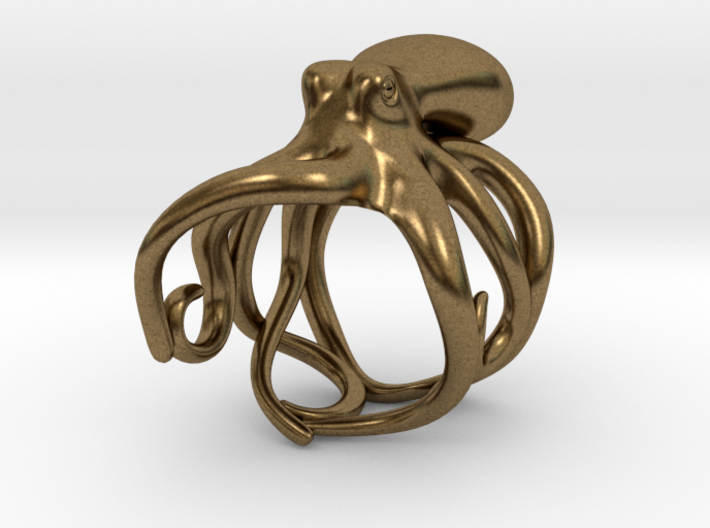 Octopus Ring 16mm 3d printed