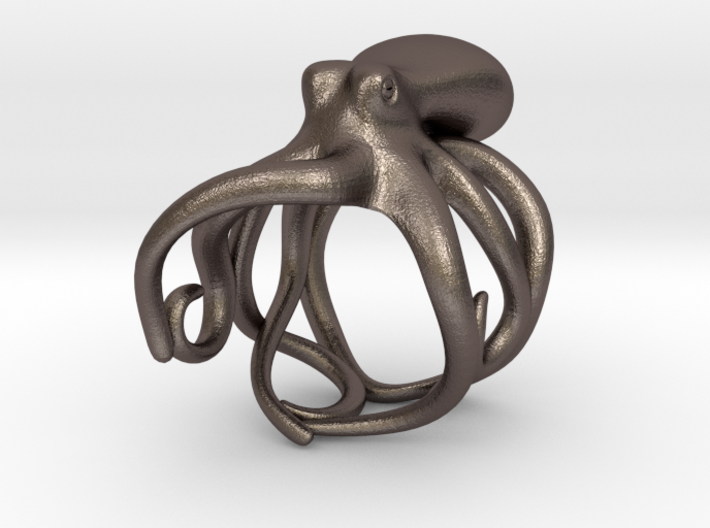 Octopus Ring 16mm 3d printed