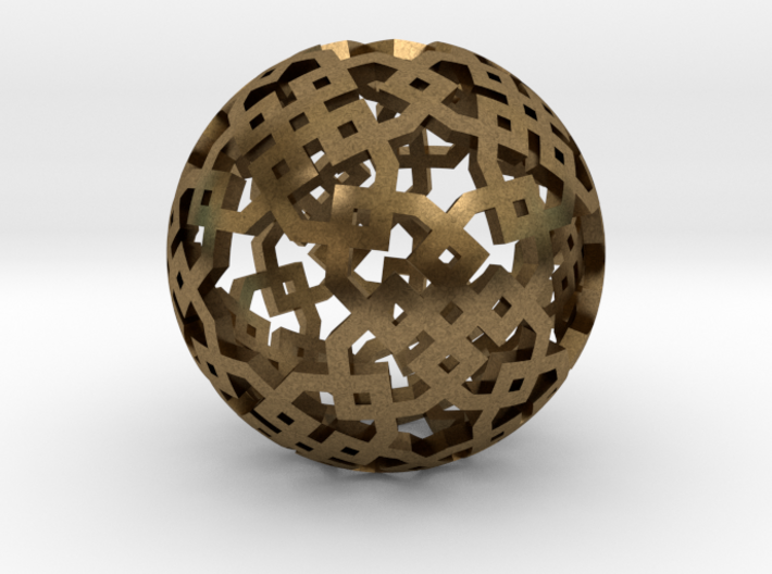 Cubical two-point pattern 3d printed