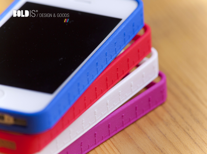 Ruler Bumper for iPhone 4 4s 3d printed