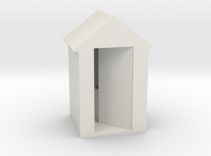 Outhouse (HO) 3d printed 