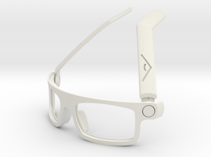 BoomGlasses 3d printed White: Ready for you to colour using synthetic dyes or wear as is