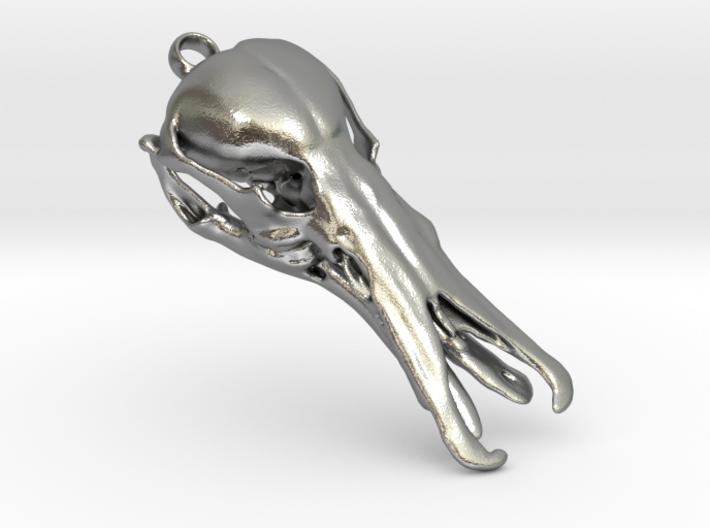 Platypus skull pendant 3d printed