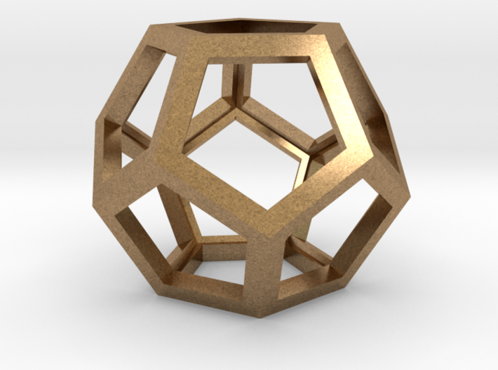 Dodecahedron Wire Frame - 0.3&quot; side 3d printed
