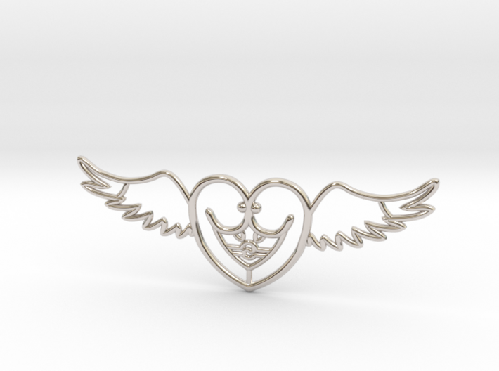 Lovebird Necklace 3d printed