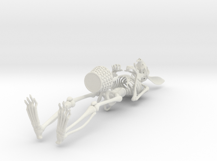 Easter Bunny Skeleton 3d printed 
