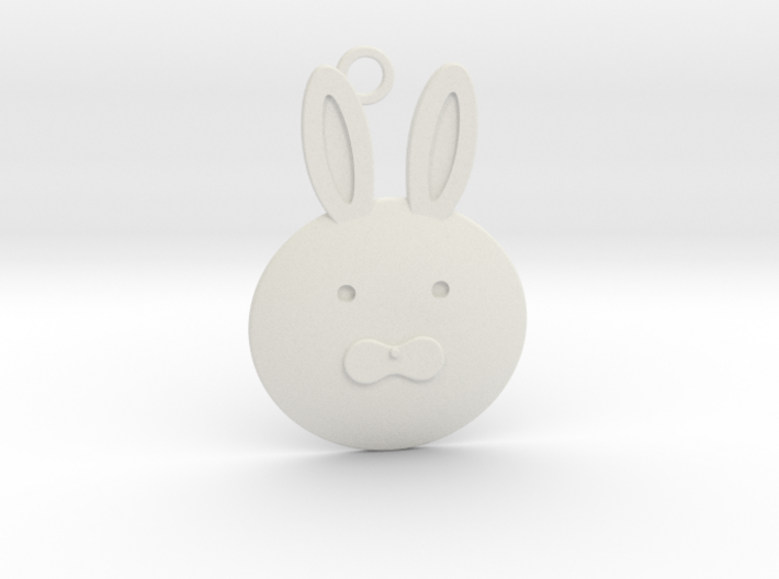 Happy Grief Bunny Pendant 3d printed