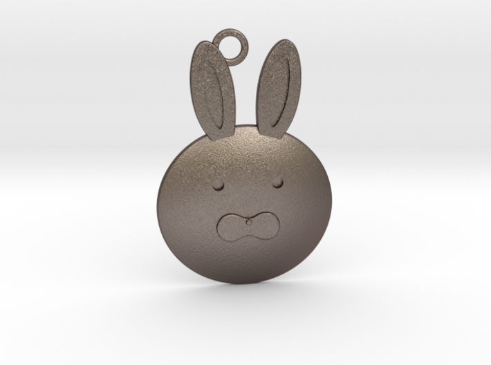 Happy Grief Bunny Pendant 3d printed