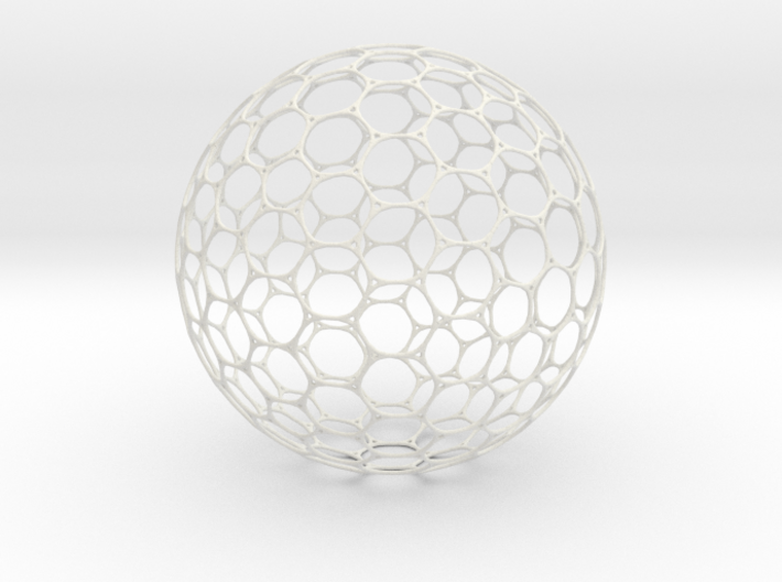 Geosphere ball 15cm holes 3d printed 