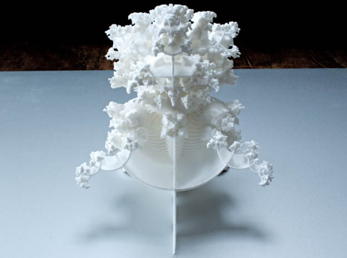 OrnaMENTAL Fractal Sculpture 3d printed 