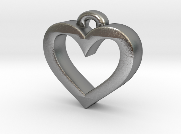 Heart Frame Pendant 3d printed