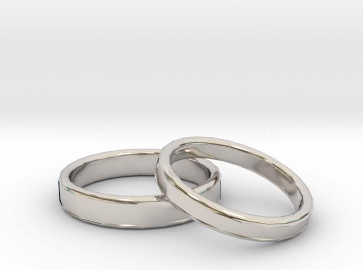 Rings Wedding 3d printed