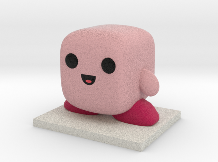 Kirby Figure 3d printed