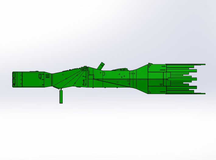 LoGH Alliance Battleship 1:3000 (Part 1/2) 3d printed Render Image