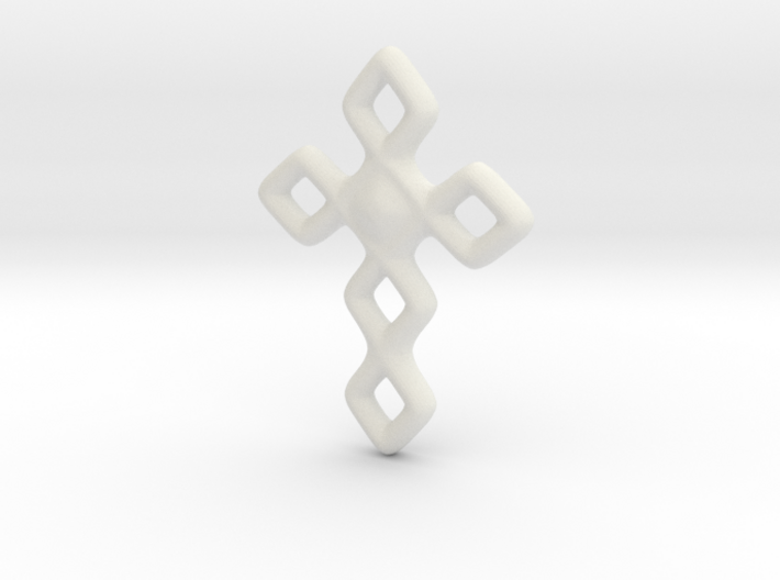 Cross necklace 3d printed