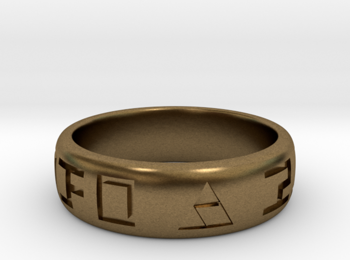 Hylian Hero's Band - 6mm Band - Size 7.5 3d printed