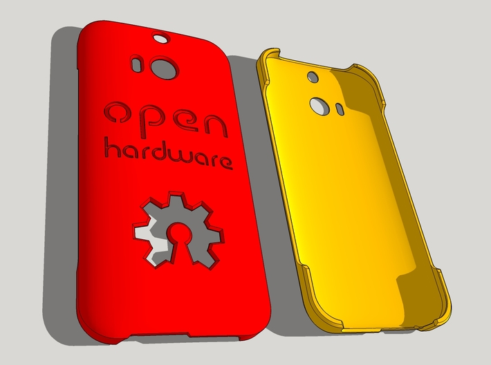 Htc One M8 Case ''Open Hardware'' 3d printed 