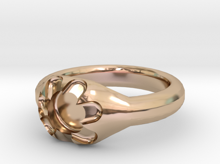 Scalloped Ring (size 7.5) 3d printed 