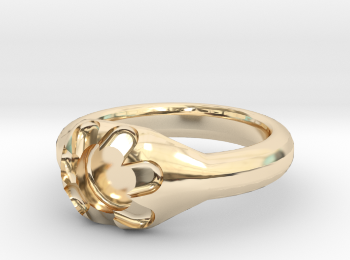 Scalloped Ring (size 7.5) 3d printed