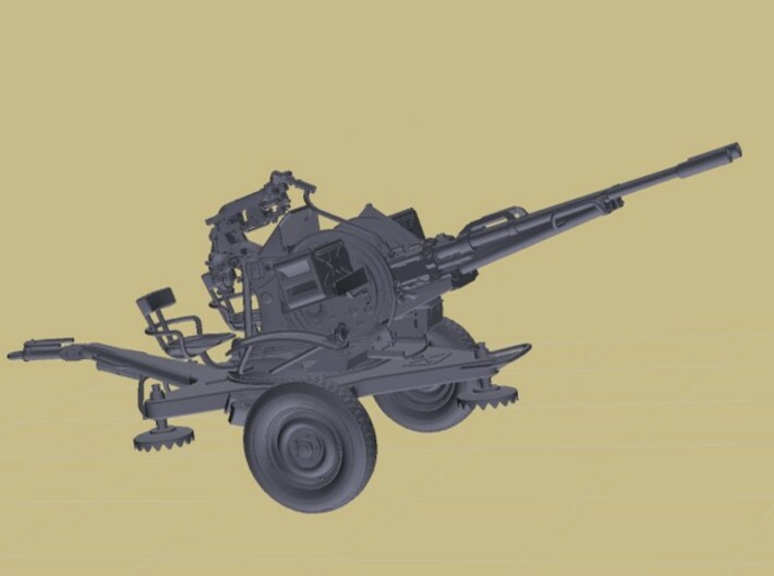 1/16 Soviet ZU-23-2 AA Gun 3d printed 