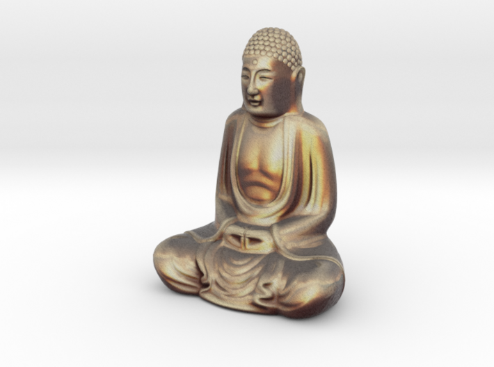 Textured Buddha: dawn sky. 3d printed