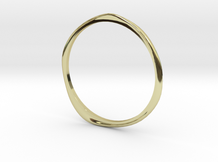 Ring 'Curves' - 16.5cm / 0.65&quot; - Size 6 3d printed