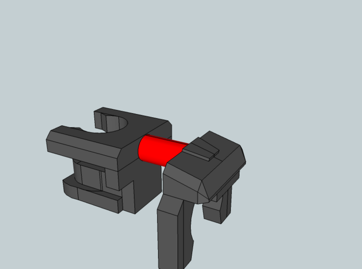 Generations BB and Sleuthing Robot Neck Extension  3d printed Clip the red parts away before use