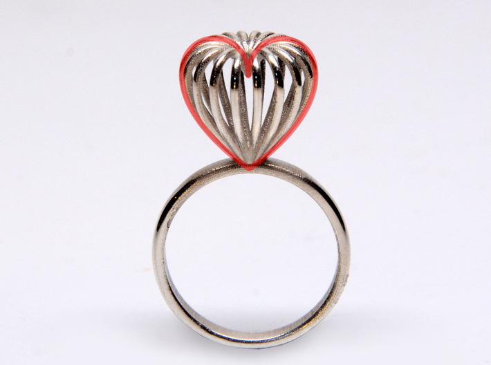 Infinite Love Ring Size 8 3d printed made of hearts ;)