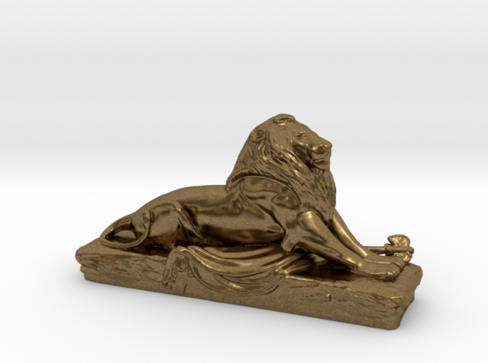 Lion sculpture 3d printed