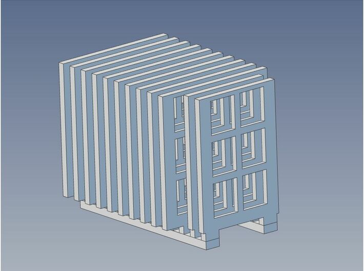 HO Booking Stn Individual Lower Sash 3d printed 