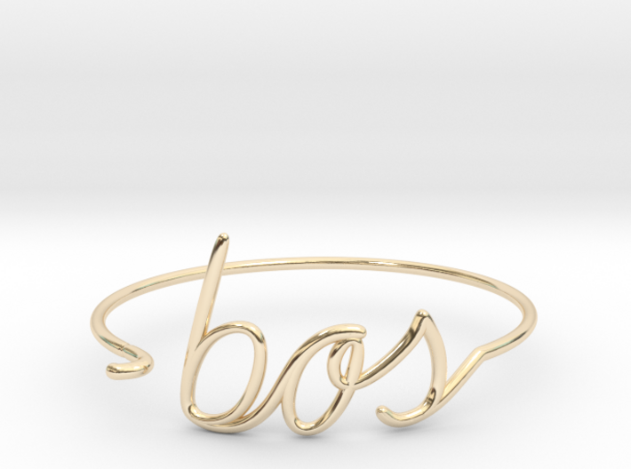 BOS Wire Bracelet (Boston) 3d printed