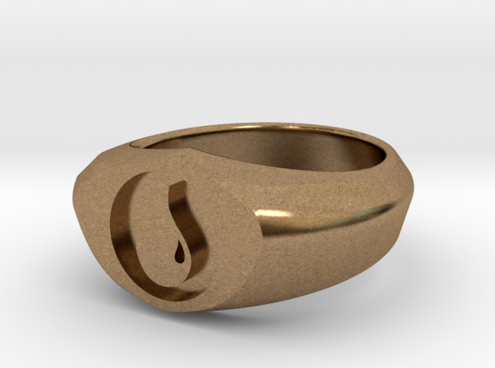 MTG Island Mana Ring (Size 7) 3d printed