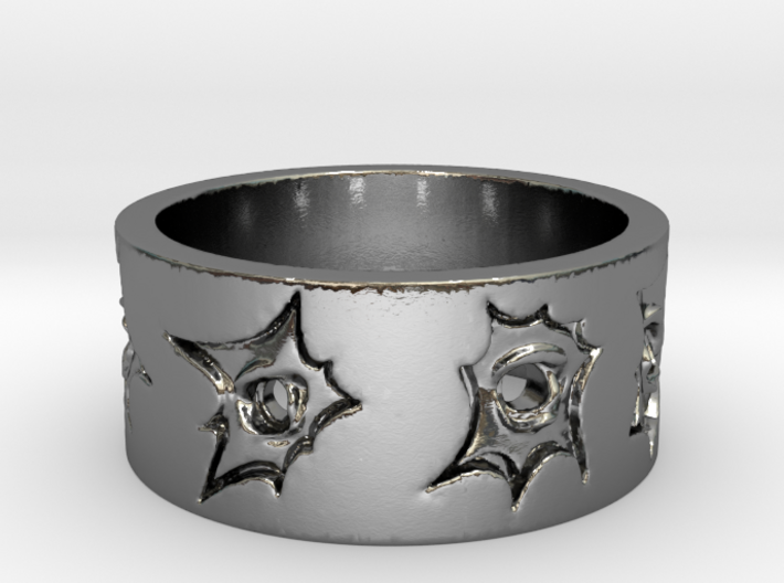 Outlaw Bullet Holes Ring Size 10 3d printed