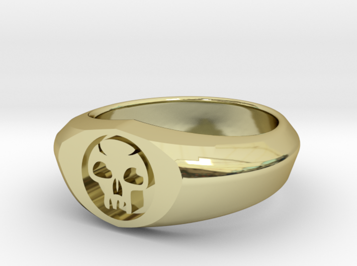 MTG Swamp Mana Ring (Size 9) 3d printed