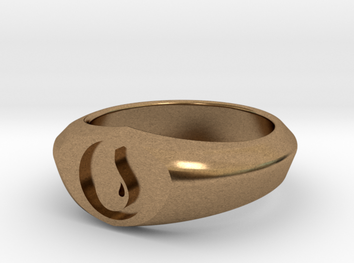 MTG Island Mana Ring (Size 11) 3d printed