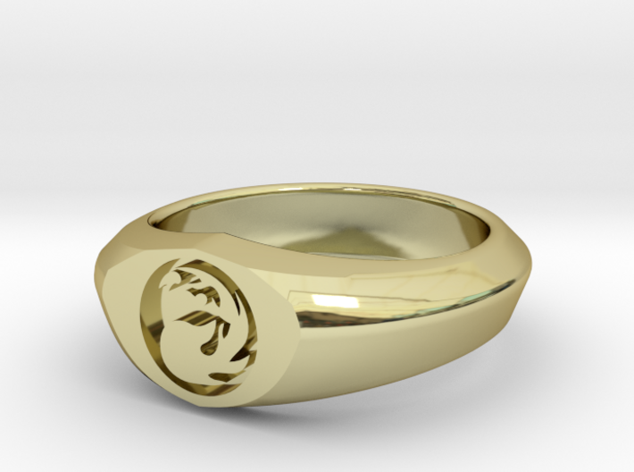 MTG Mountain Mana Ring (Size 12) 3d printed