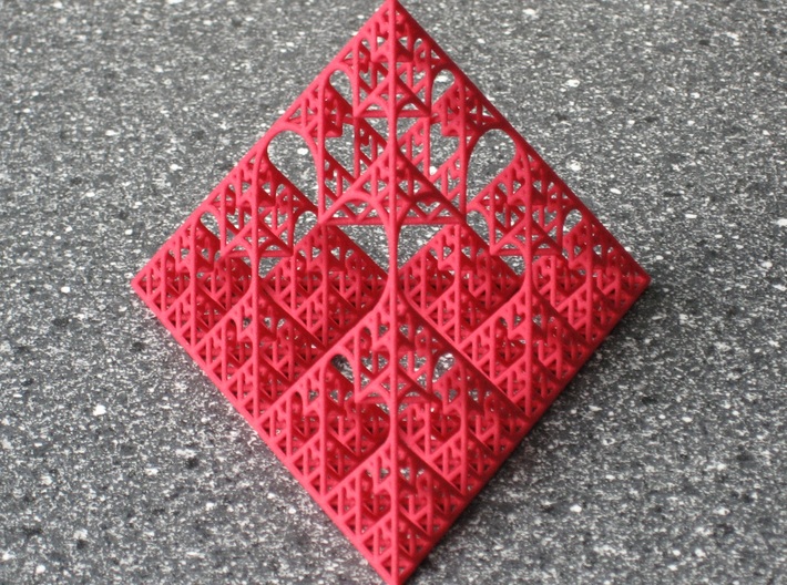 Sierpinski tetrahedron of Love 3d printed 