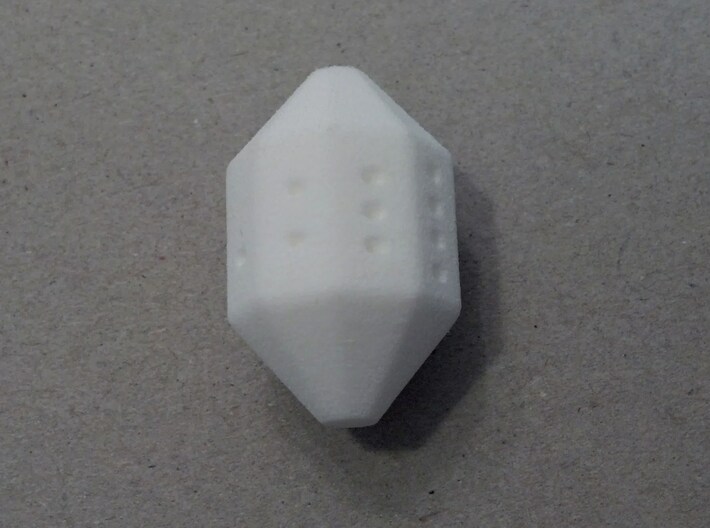 Cycle D9 Die 3d printed A roll of 5. White Strong & Flexible.