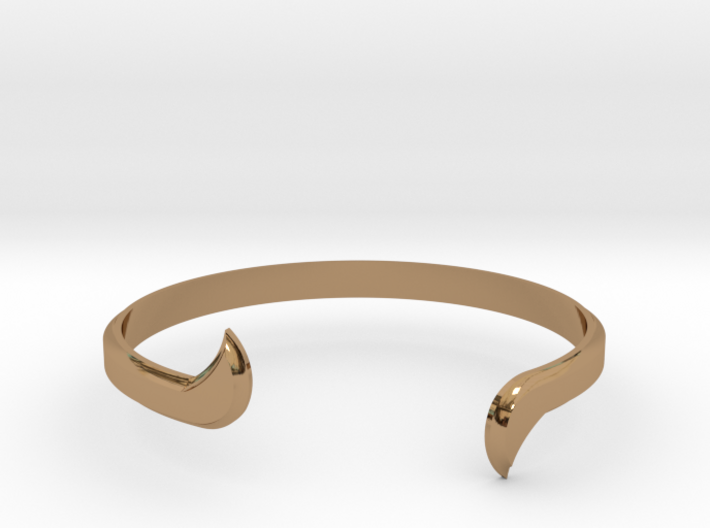 Thin Winged Cuff 3d printed