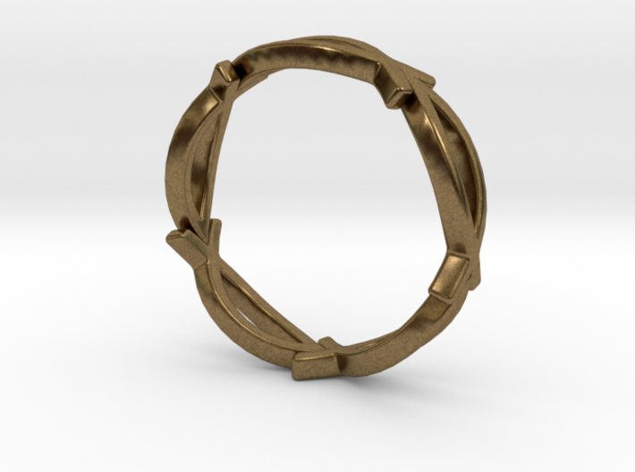 Jesus Fish Eternity Style Ring size 7 3d printed