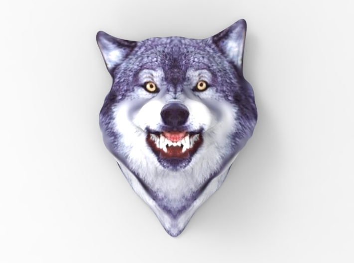Courage Wolf Head 3d printed