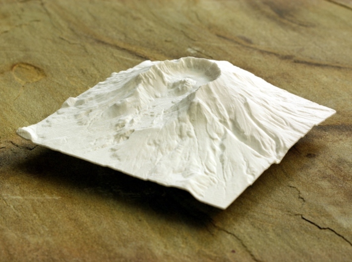 6'' Mt. St. Helens, Washington, USA 3d printed Photo of model