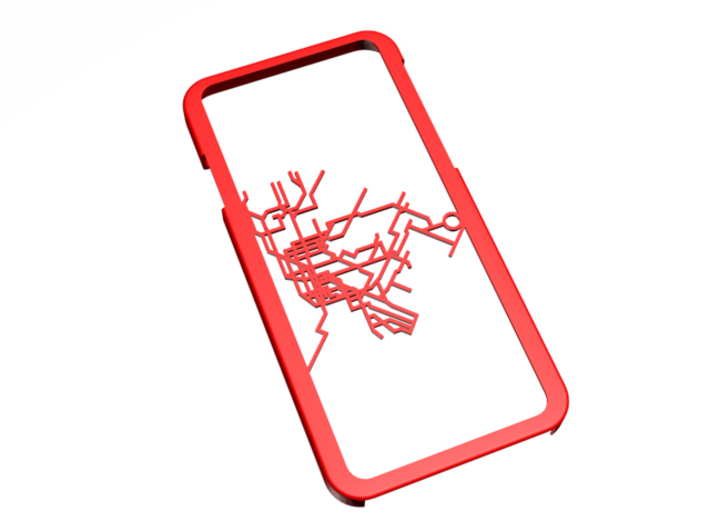 NYC subway map iPhone 6 case 3d printed 