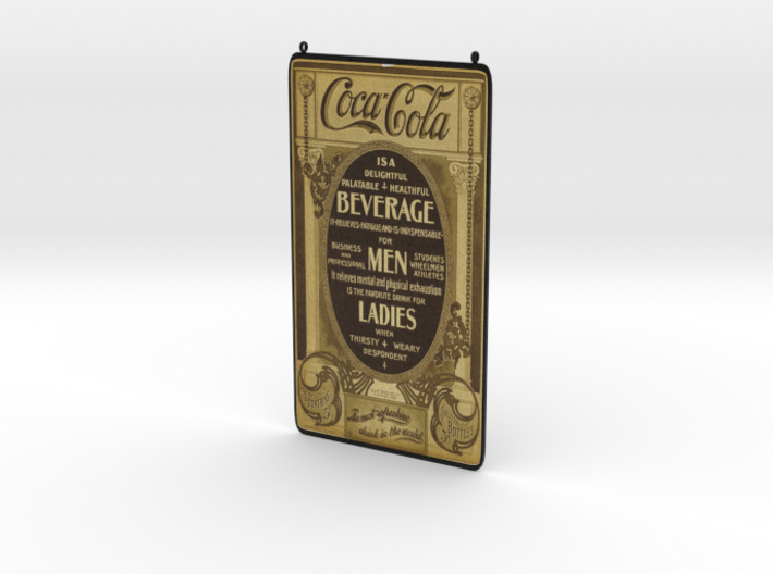 Coca Cola Vintage Ad 3d printed