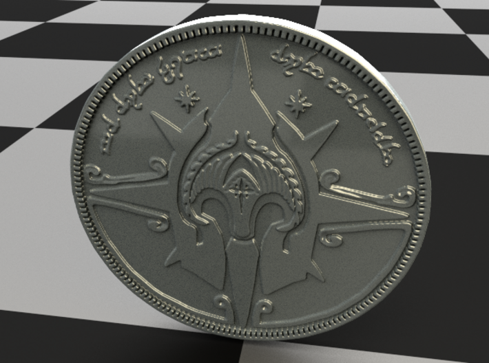 Gondorian Coin 3d printed 